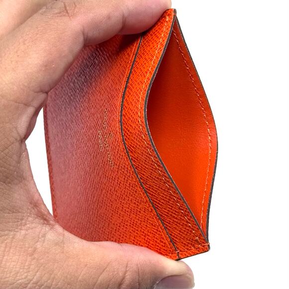 Louis Vuitton Orange Cardholder Wallet - Picture 8 of 11